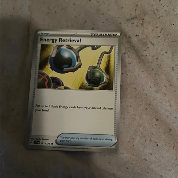Pokemon | Games | Pokemon Energy Retrieval Card Black Blue Green Yellow |  Poshmark